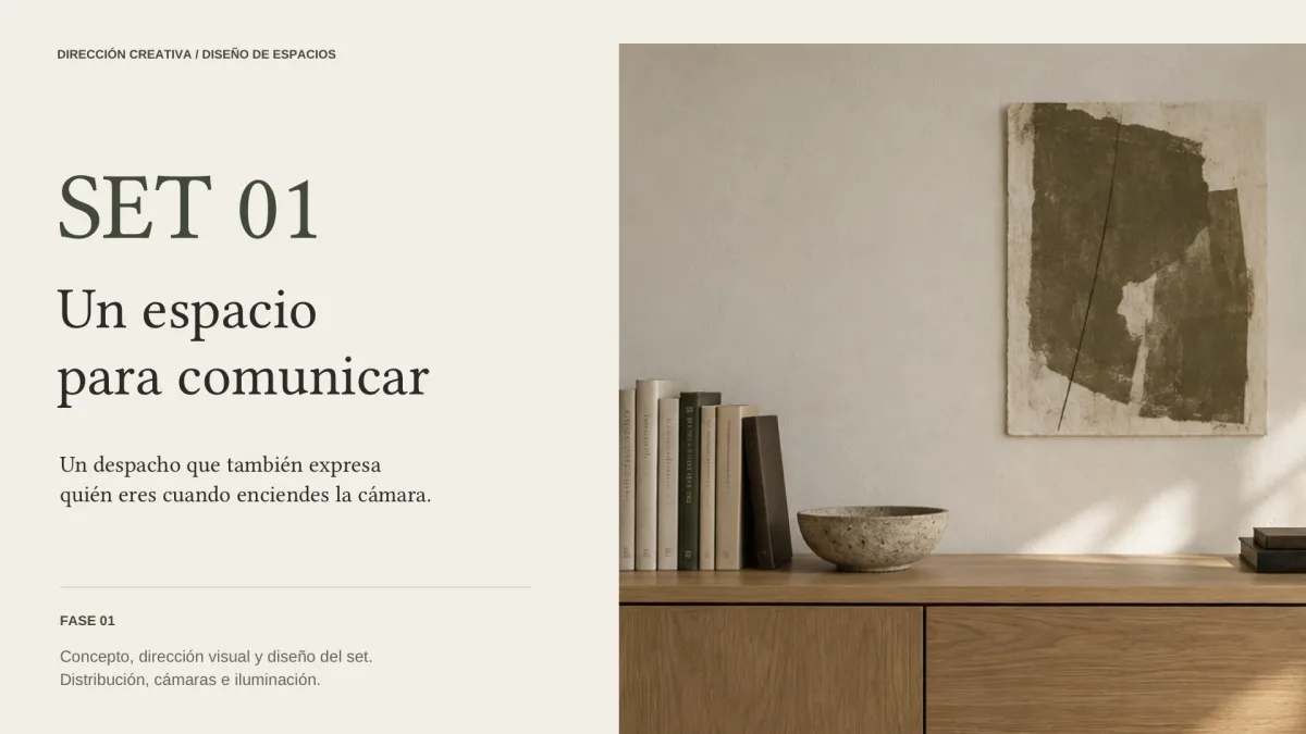 Portada del proyecto SET 01, un espacio para comunicar